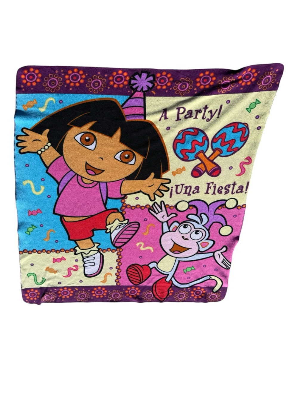 Nick Jr Northwest Throw 2005 Dora The Explorer Blanket Fleece Throw A Party